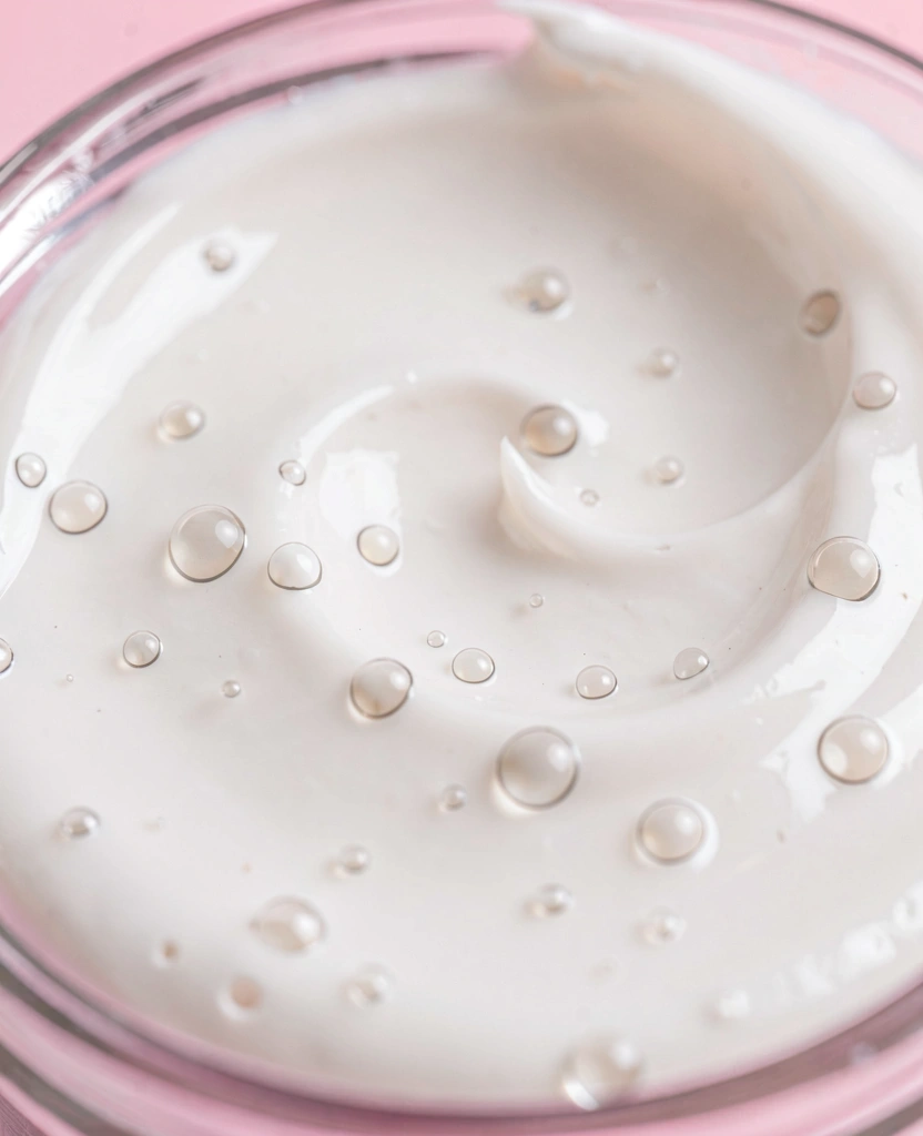 Detailní textura pleťového krému